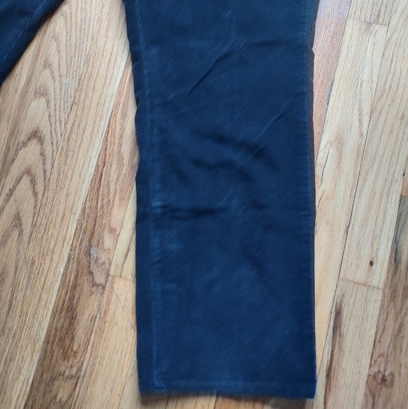 L.L. Bean Favorite Fit Corduroy Pants Jeans Black Ankle Cropped Cotton Pocket 20 - Picture 8 of 16